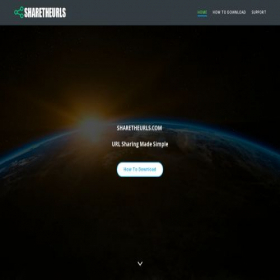 Скриншот главной страницы сайта sharetheurls.com