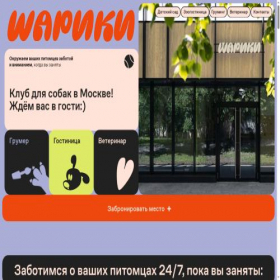 Скриншот главной страницы сайта shariki.pet