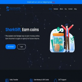 Скриншот главной страницы сайта shark-gift.com