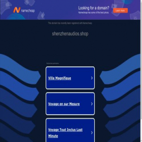 Скриншот главной страницы сайта shenzhenaudios.shop