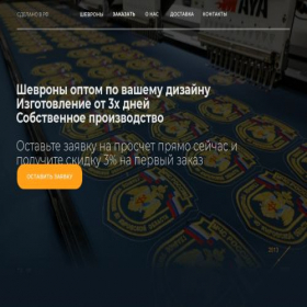 Скриншот главной страницы сайта shevron-dizani-newregions.ru
