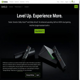 Скриншот главной страницы сайта shield.nvidia.ru