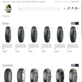 Скриншот главной страницы сайта shina-premium.store