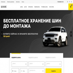Скриншот главной страницы сайта shinhaus.ru
