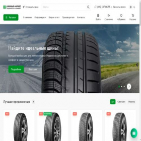 Скриншот главной страницы сайта shinico.ru