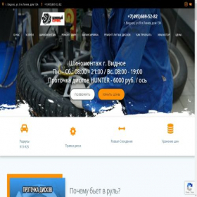 Скриншот главной страницы сайта shiny-servis.ru