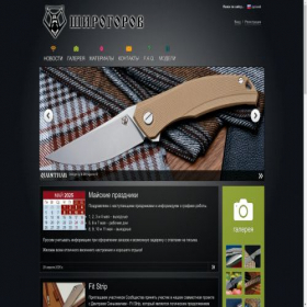 Скриншот главной страницы сайта shirogorov.com