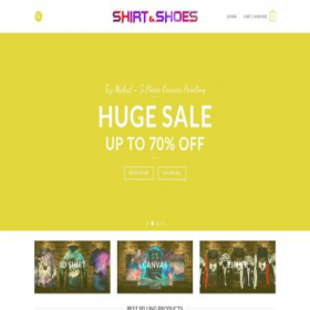 Скриншот главной страницы сайта shirtandshoes2.store