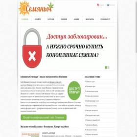 Скриншот главной страницы сайта shishkin-semena.ru