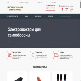 Скриншот главной страницы сайта shocker-nnov.ru