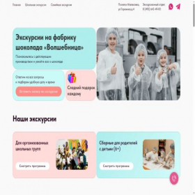 Скриншот главной страницы сайта shokotour.ru
