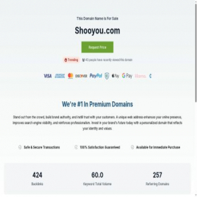 Скриншот главной страницы сайта shooyou.com