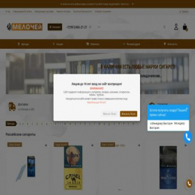 Скриншот главной страницы сайта shop.20-melochei.com