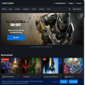 Скриншот главной страницы сайта shop.battle.net