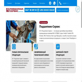 Скриншот главной страницы сайта shop.bearing-service.ru