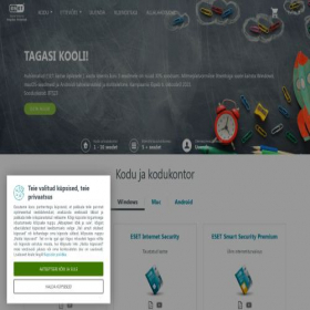 Скриншот главной страницы сайта shop.eset.ee