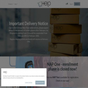 Скриншот главной страницы сайта shop.helohealth.com