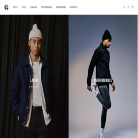 Скриншот главной страницы сайта shop.reigningchamp.com