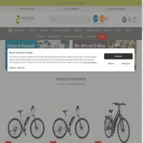 Скриншот главной страницы сайта shop.retoura.de