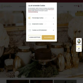 Скриншот главной страницы сайта shop.sacher.com