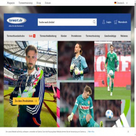 Скриншот главной страницы сайта shop.torwart.de