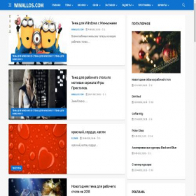 Скриншот главной страницы сайта shop.winallos.com