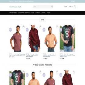 Скриншот главной страницы сайта shophaustrom.shop