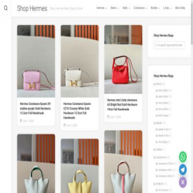 Скриншот главной страницы сайта shophermes.com