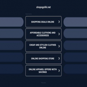 Скриншот главной страницы сайта shopogoliki.net