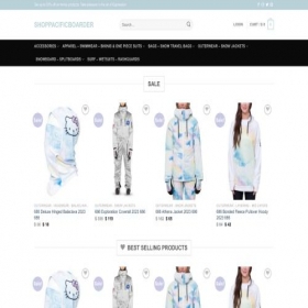 Скриншот главной страницы сайта shoppacificboarder.shop