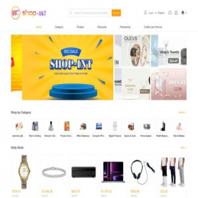 Скриншот главной страницы сайта shopping-int.com