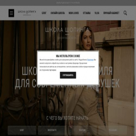 Скриншот главной страницы сайта shoppingschool.ru