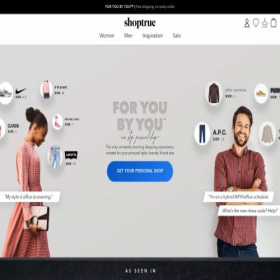 Скриншот главной страницы сайта shoptrue.com