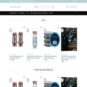 Скриншот главной страницы сайта shopvapormo.shop
