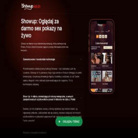 Скриншот главной страницы сайта showup.red