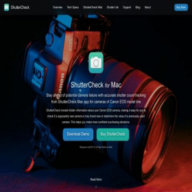 Скриншот главной страницы сайта shuttercheck.app