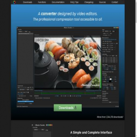 Скриншот главной страницы сайта shutterencoder.com