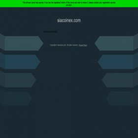 Скриншот главной страницы сайта siacoinex.com