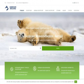 Скриншот главной страницы сайта sib-prostor.ru