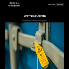 Скриншот главной страницы сайта sibplomba.ru