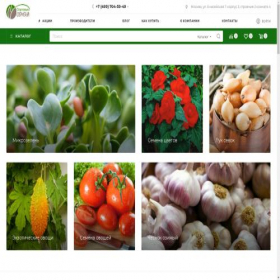 Скриншот главной страницы сайта sibseed.ru