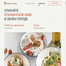Скриншот главной страницы сайта sifranchise.ru