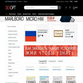Скриншот главной страницы сайта sig-opt.online