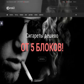 Скриншот главной страницы сайта siga63.ru