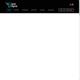 Скриншот главной страницы сайта signetcapital.cc