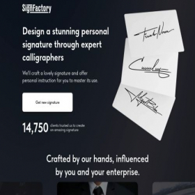 Скриншот главной страницы сайта signfactory.tech