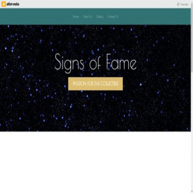 Скриншот главной страницы сайта signsoffame.com
