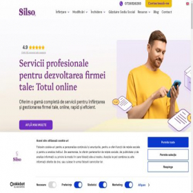 Скриншот главной страницы сайта silso.ro