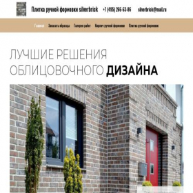 Скриншот главной страницы сайта silverbrick.ru