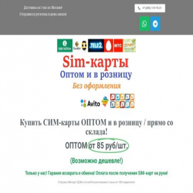 Скриншот главной страницы сайта simim.ru